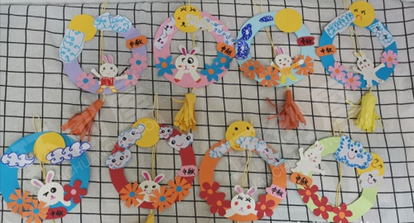 幼儿园制作中秋挂饰图片