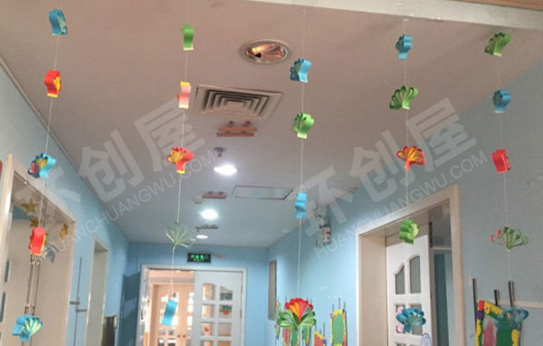 幼儿园手工制作卡纸花儿挂饰图片