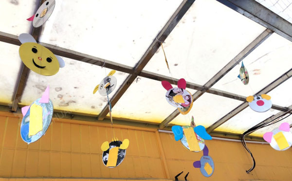 幼儿园动物卡通走廊雨棚挂饰图片