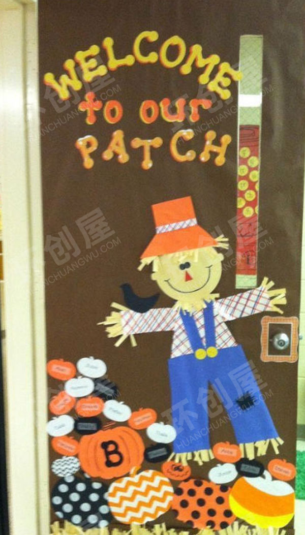 幼儿园丰富多彩的门装饰图片