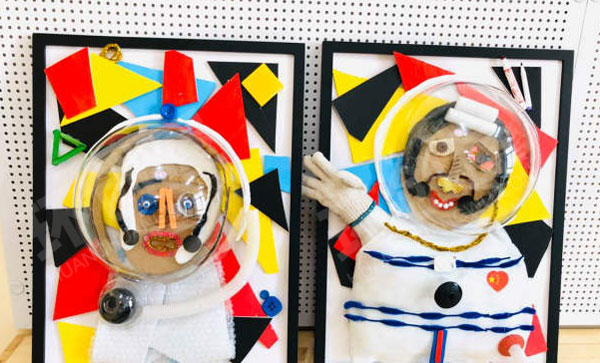 幼儿园手工作品航空航天人物介绍作品展示图片