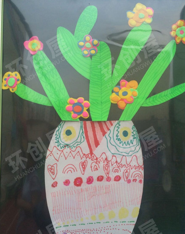 幼儿园毕业季线描装饰画作品展示图片