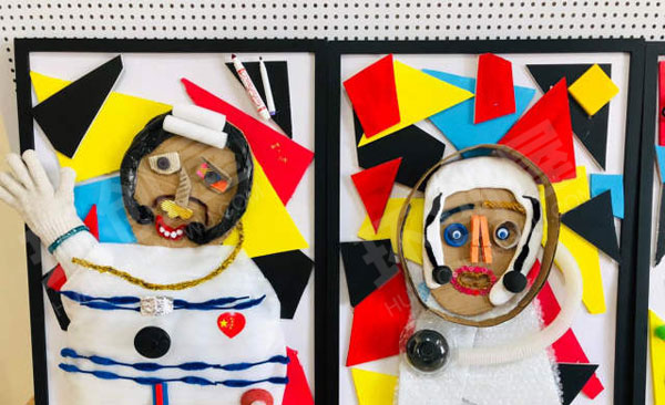 幼儿园手工作品航空航天人物介绍作品展示图片