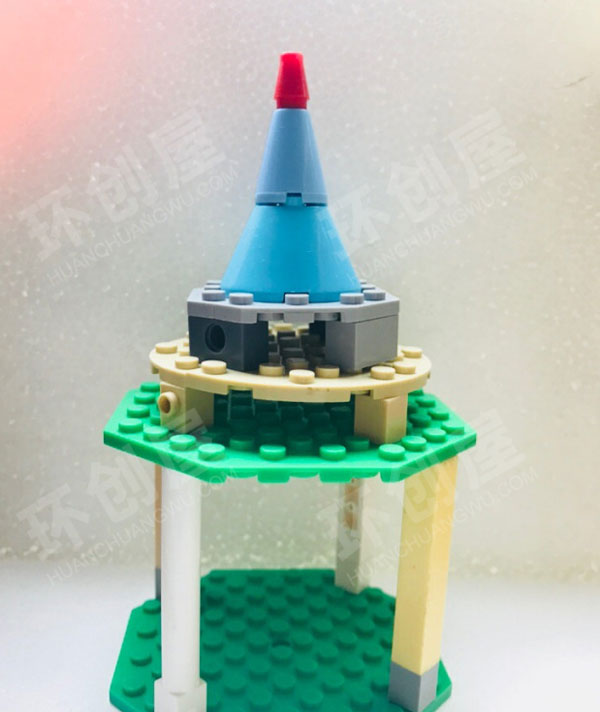 幼儿园建构区许多标志性建筑图片