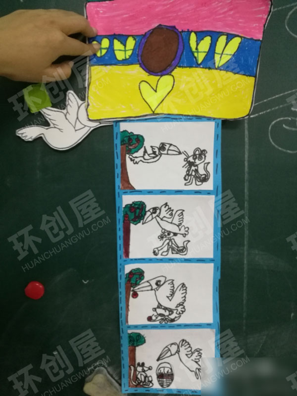 幼儿园阅读区自制绘本想吃苹果的小老鼠图片