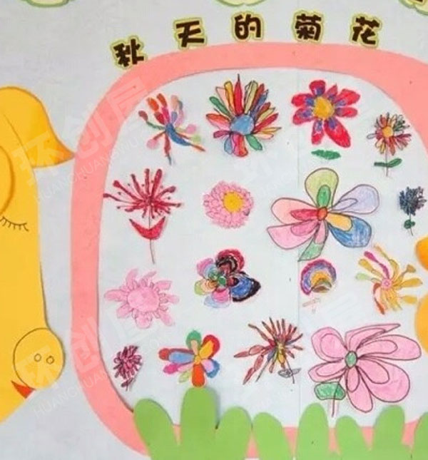 幼儿园美工区秋天主题各种作品图片