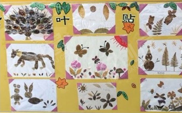 幼儿园美工区秋天主题各种作品图片
