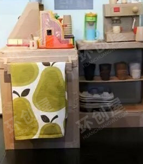 幼儿园角色游戏废物利用手工制作的家电家具图片