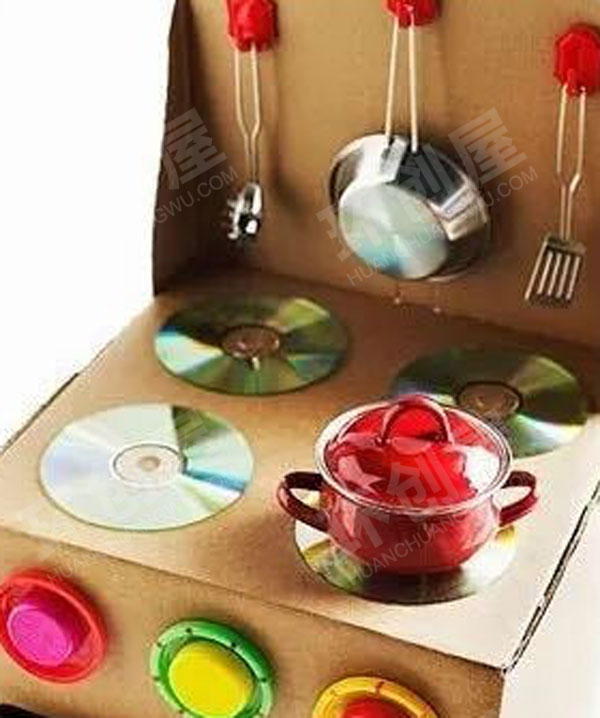 幼儿园角色游戏废物利用手工制作的家电家具图片