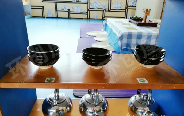 幼儿园角色游戏中国文化茶馆图片