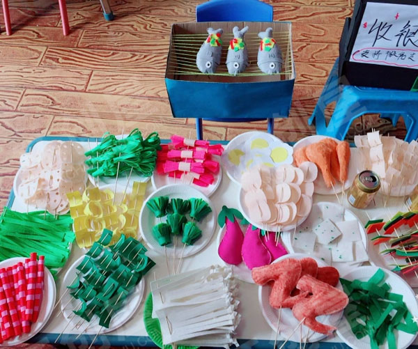幼儿园角色游戏蜜蜂烧烤吧图片