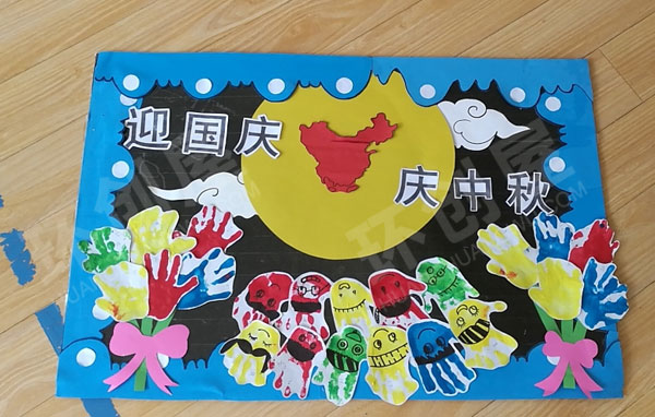 幼儿园中秋国庆墙面布置图片
