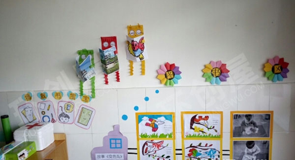 幼儿园墙面布置看图讲故事图片