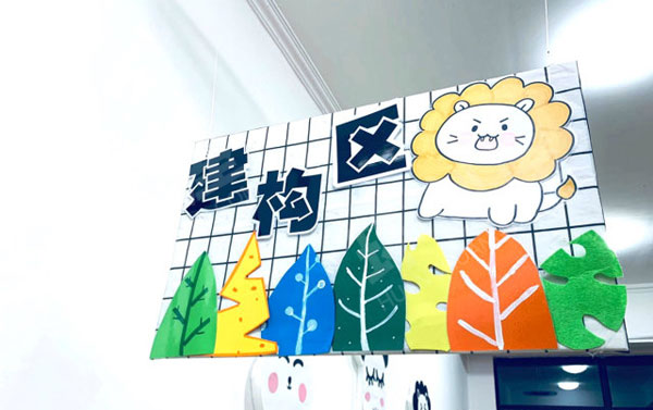 幼儿园小清新区域牌吊饰图片