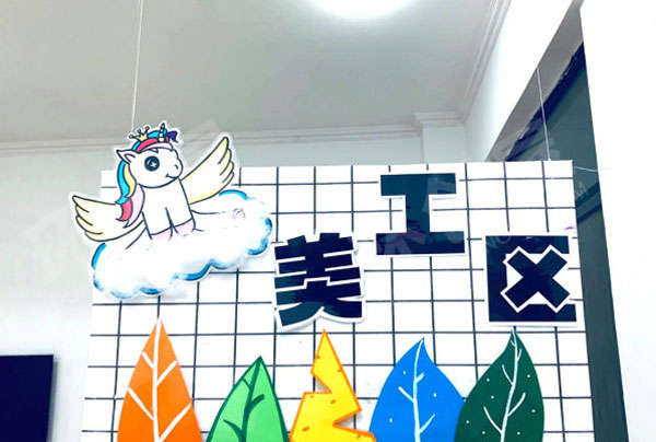 幼儿园小清新区域牌吊饰图片