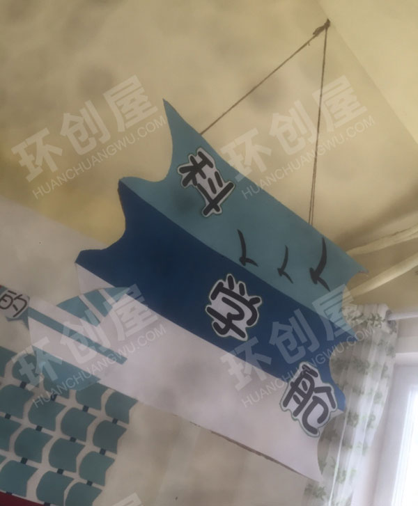 幼儿园海洋系区域牌环创吊饰图片