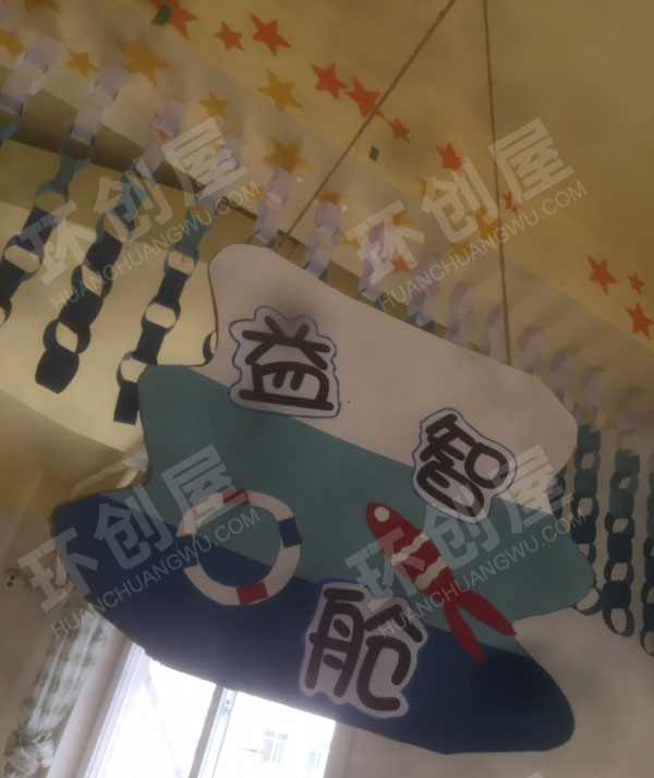 幼儿园海洋系区域牌环创吊饰图片