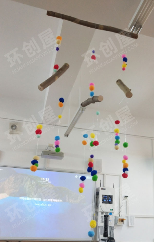 幼儿园鱼线麻绳玻璃瓶手工挂饰图片