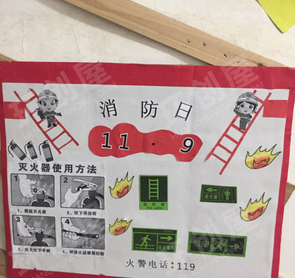 幼儿园走廊楼梯环创安全主题图片