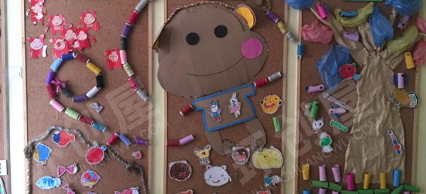 幼儿园走廊墙面环创创意美术作品图片