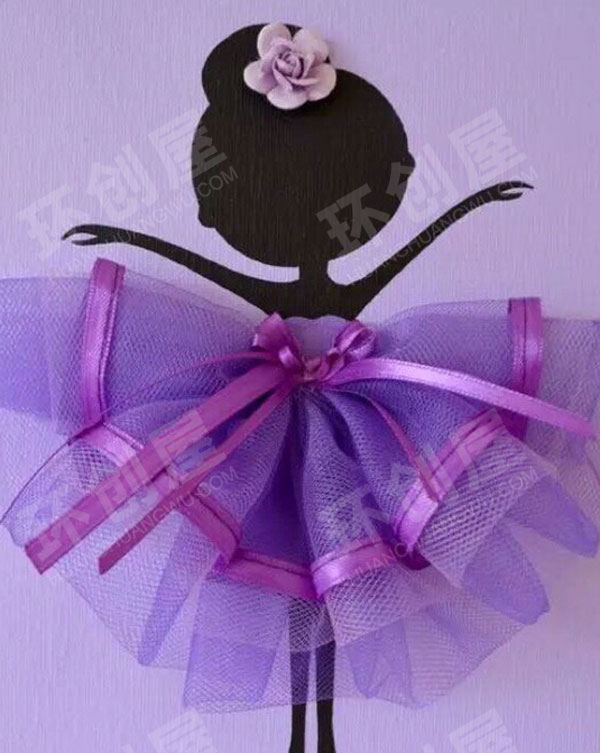 幼儿园美工区会跳芭蕾舞的小娃娃贺卡图片