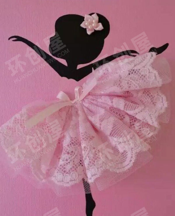 幼儿园美工区会跳芭蕾舞的小娃娃贺卡图片