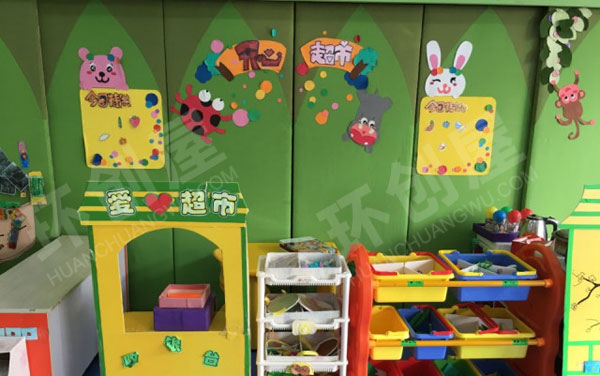 幼儿园角色游戏爱心超市与医院图片