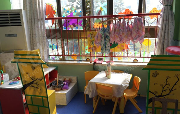幼儿园角色游戏爱心超市与医院图片