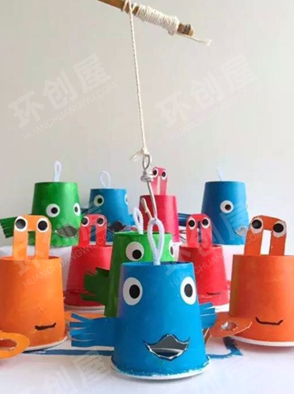 幼儿园益智区废物利用纸杯制作各种教玩具图片