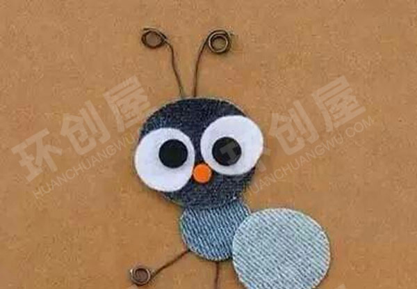 幼儿园废物利用布艺麻绳卡通画主题墙图片