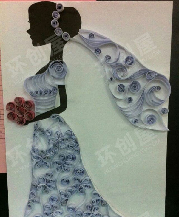 幼儿园墙面布置衍纸作品图片