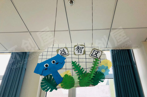 幼儿园动物卡通风区域吊饰牌图片