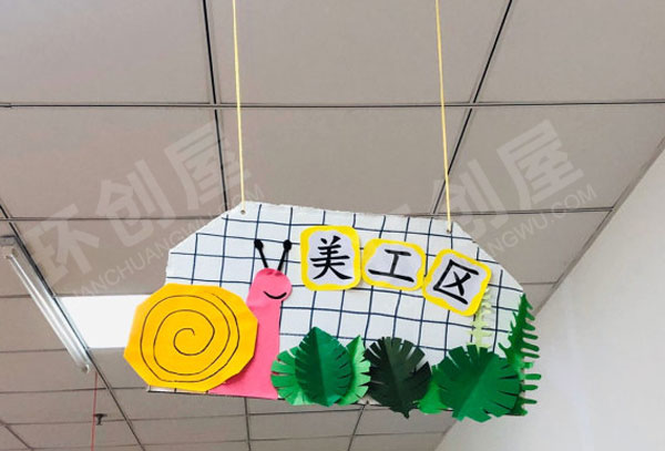幼儿园动物卡通风区域吊饰牌图片