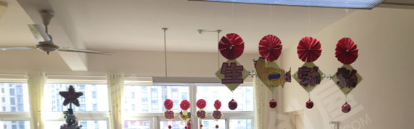 幼儿园手工新年喜庆挂饰图片