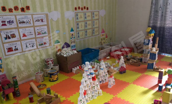 幼儿园建构区天使拼拼乐图片