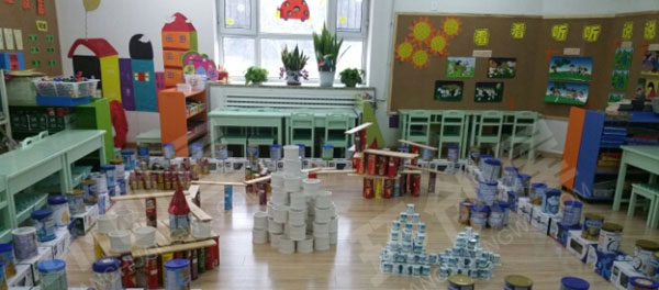 幼儿园建构区环创小小建筑师图片