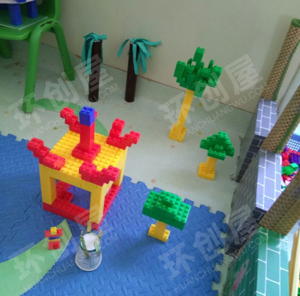 幼儿园建构区乐高作品教室展图片