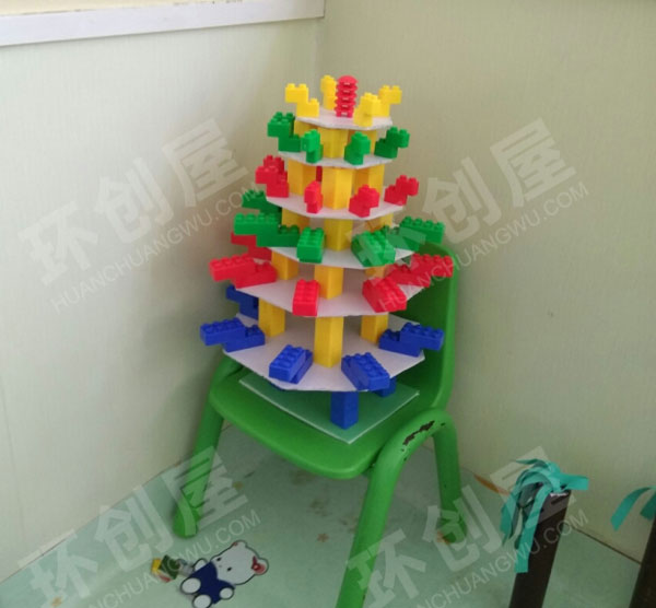 幼儿园建构区乐高作品教室展图片
