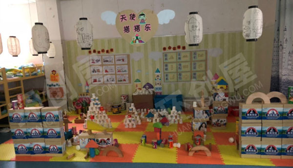 幼儿园建构区天使拼拼乐图片