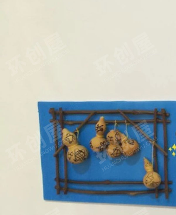 幼儿园美工区中国风印花青花瓷风格图片