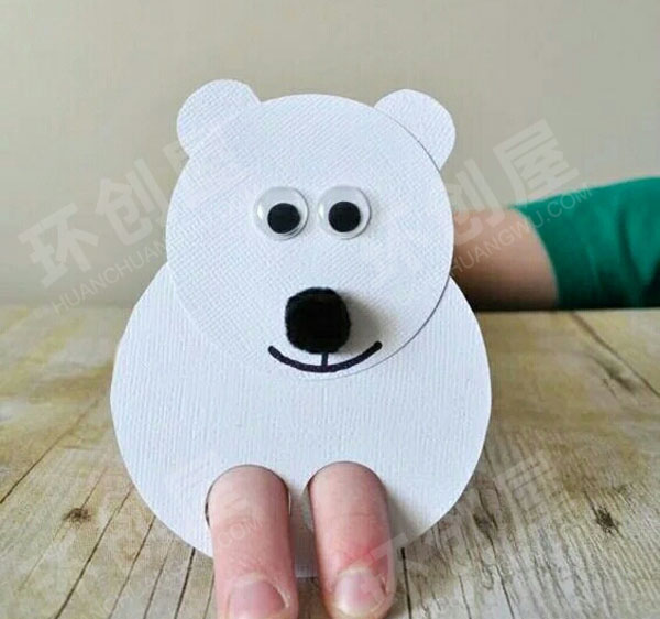 幼儿园美工区自制动物手偶玩具图片