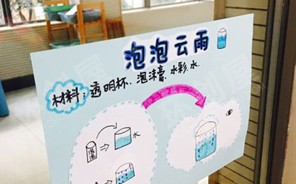 幼儿园科学区各种科学实验展板图片