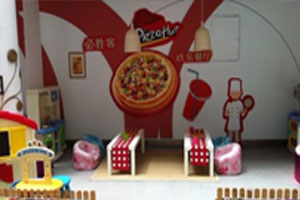 幼儿园角色游戏必胜客披萨店图片4张