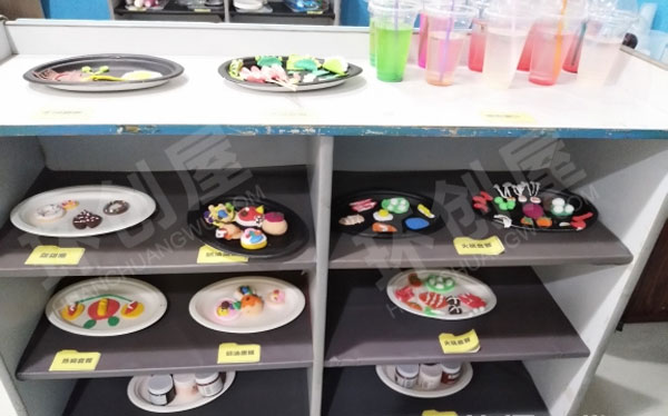 幼儿园角色游戏各种美食都有的小餐厅图片