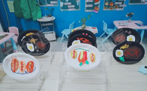 幼儿园角色游戏各种美食都有的小餐厅图片