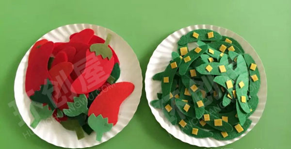 幼儿园角色游戏美工材料手工制作美食图片