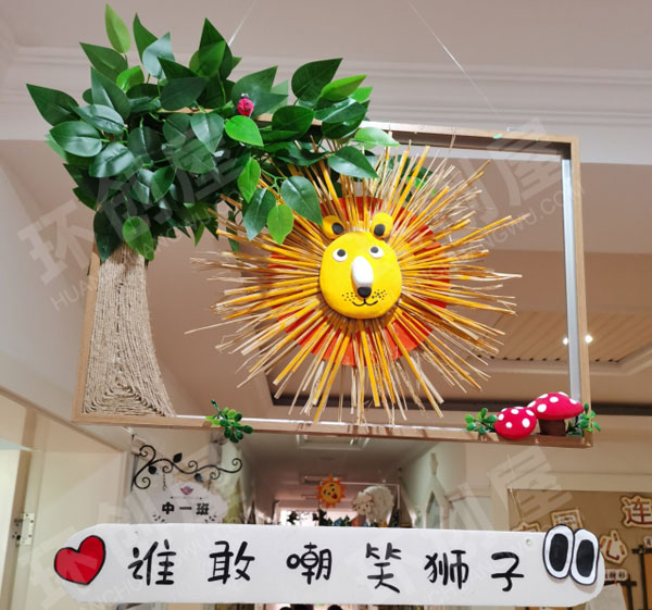 幼儿园走廊绘本卡通自制挂饰图片