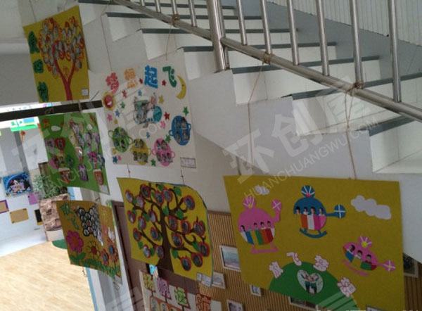 幼儿园走廊楼梯间创意各班特色的班牌图片