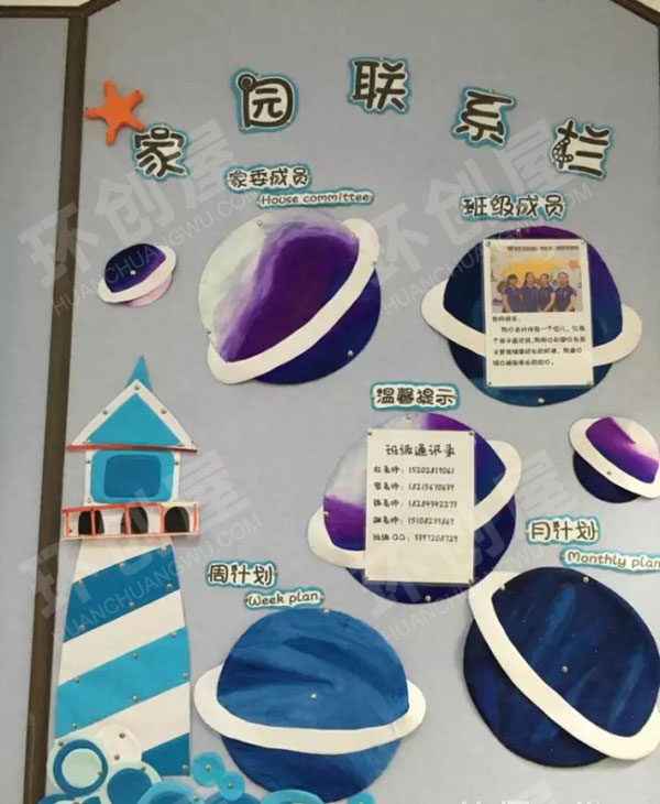 幼儿园神秘星球系列家园联系栏图片