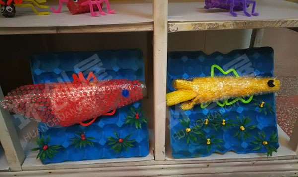 幼儿园废物利用塑料气泡膜作品展示图片